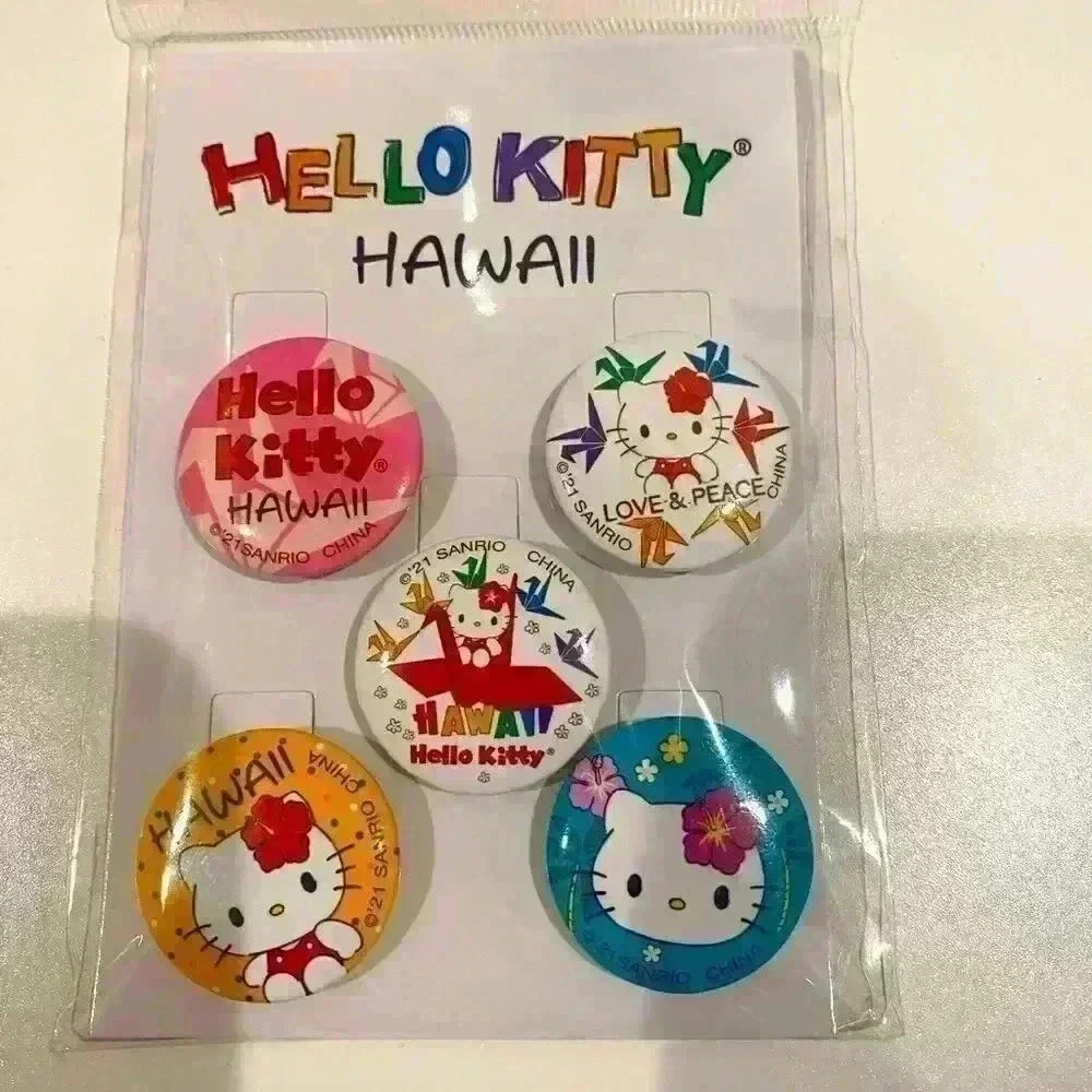 NWT Hello Kitty Pearl Harbor HAWAII exclusive tsuru pins set of 5!